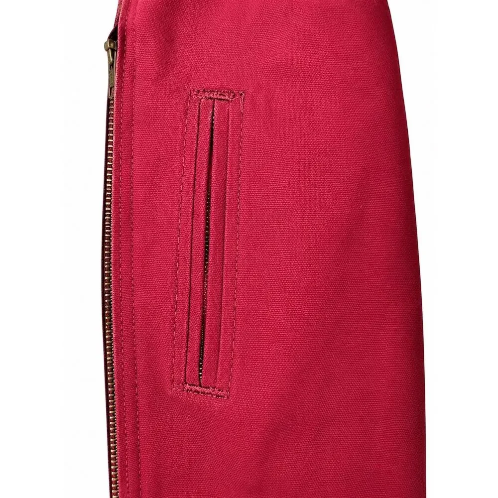 Lakin McKey Red Sherpa Work Vest Womens Small 36 Barn Chore Western Y2K Gorpcore